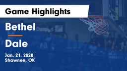 Bethel  vs Dale  Game Highlights - Jan. 21, 2020