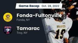 Recap: Fonda-Fultonville  vs. Tamarac  2022