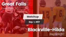 Matchup: Great Falls vs. Blackville-Hilda  2017