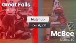 Matchup: Great Falls vs. McBee  2017