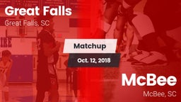 Matchup: Great Falls vs. McBee  2018
