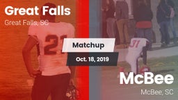 Matchup: Great Falls vs. McBee  2019