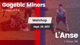 Matchup: Gogebic Miners vs. L'Anse  2017