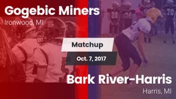 Matchup: Gogebic Miners vs. Bark River-Harris  2017