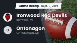 Recap: Ironwood Red Devils vs. Ontonagon 2021