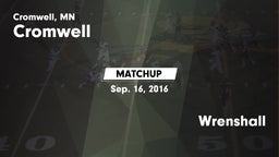 Matchup: Cromwell vs. Wrenshall 2016