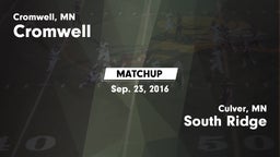 Matchup: Cromwell vs. South Ridge  2016