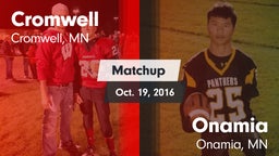 Matchup: Cromwell vs. Onamia  2016