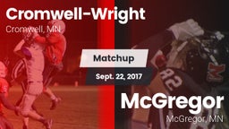 Matchup: Cromwell-Wright vs. McGregor  2017