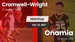 Matchup: Cromwell-Wright vs. Onamia  2017