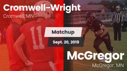Matchup: Cromwell-Wright vs. McGregor  2019
