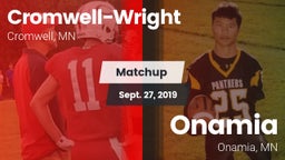 Matchup: Cromwell-Wright vs. Onamia  2019