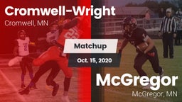 Matchup: Cromwell-Wright vs. McGregor  2020