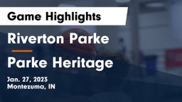 Riverton Parke  vs Parke Heritage  Game Highlights - Jan. 27, 2023