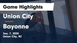 Union City  vs Bayonne  Game Highlights - Jan. 7, 2020