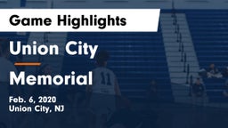 Union City  vs Memorial  Game Highlights - Feb. 6, 2020