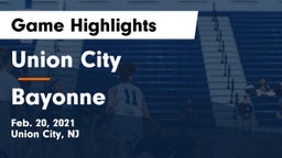 Union City  vs Bayonne  Game Highlights - Feb. 20, 2021