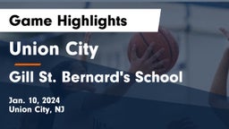 Union City  vs Gill St. Bernard's School Game Highlights - Jan. 10, 2024