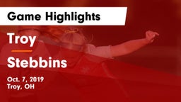 Troy  vs Stebbins Game Highlights - Oct. 7, 2019