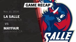 Recap: La Salle  vs. Mayfair  2016