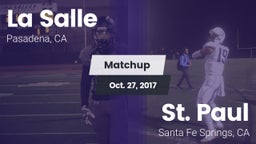 Matchup: La Salle  vs. St. Paul  2017