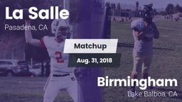 Matchup: La Salle  vs. Birmingham  2018