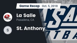 Recap: La Salle  vs. St. Anthony 2018