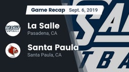Recap: La Salle  vs. Santa Paula  2019