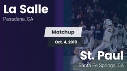 Matchup: La Salle  vs. St. Paul  2019