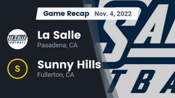 Recap: La Salle  vs. Sunny Hills  2022