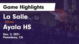 La Salle  vs Ayala HS Game Highlights - Dec. 3, 2021