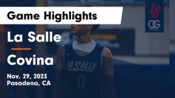 La Salle  vs Covina  Game Highlights - Nov. 29, 2023