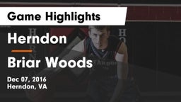 Herndon  vs Briar Woods  Game Highlights - Dec 07, 2016