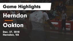 Herndon  vs Oakton Game Highlights - Dec. 27, 2018