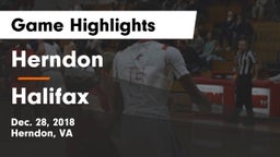 Herndon  vs Halifax Game Highlights - Dec. 28, 2018