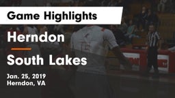 Herndon  vs South Lakes  Game Highlights - Jan. 25, 2019