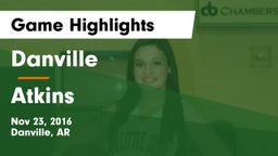 Danville  vs Atkins  Game Highlights - Nov 23, 2016