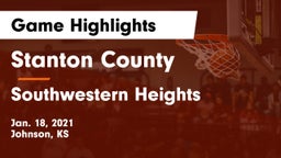 Stanton County  vs Southwestern Heights  Game Highlights - Jan. 18, 2021
