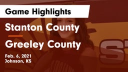 Stanton County  vs Greeley County  Game Highlights - Feb. 6, 2021