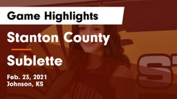 Stanton County  vs Sublette  Game Highlights - Feb. 23, 2021