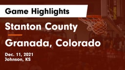 Stanton County  vs Granada, Colorado Game Highlights - Dec. 11, 2021