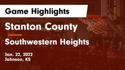 Stanton County  vs Southwestern Heights  Game Highlights - Jan. 22, 2022