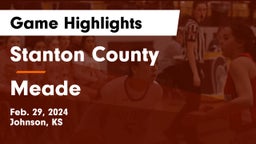 Stanton County  vs Meade  Game Highlights - Feb. 29, 2024