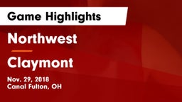 Northwest  vs Claymont  Game Highlights - Nov. 29, 2018