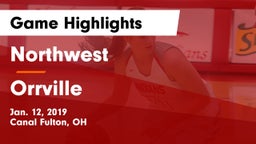 Northwest  vs Orrville  Game Highlights - Jan. 12, 2019