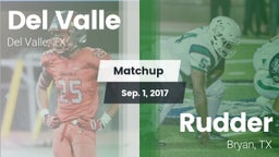 Matchup: Del Valle High Schoo vs. Rudder  2017