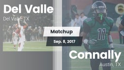 Matchup: Del Valle High Schoo vs. Connally  2017