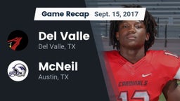 Recap: Del Valle  vs. McNeil  2017
