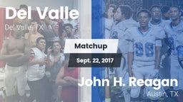 Matchup: Del Valle High Schoo vs. John H. Reagan  2017