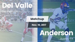 Matchup: Del Valle High Schoo vs. Anderson  2017